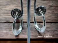 Avani Jewellers Silver Antique Plain Earrings - 3.96