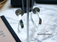 Avani Jewellers Silver Antique Plain Earrings - 5.85