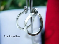Avani Jewellers Silver Antique Plain Earrings - 5.85