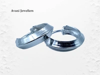 Avani Jewellers Silver Antique Plain Earrings - 1.4