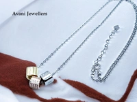 Avani Jewellers Silver Fancy Chain Pendant - 6.07, 18 INCH