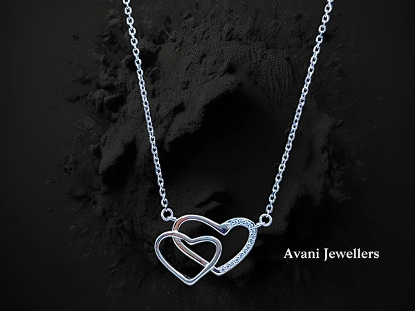 Avani Jewellers Silver Fancy Chain Pendant - 4.48, 18 INCH