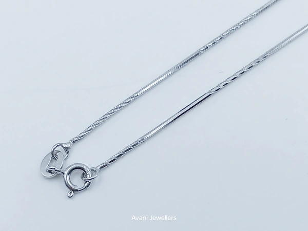 Avani Jewellers Silver Italian Chain - 3.08, 20-Inch