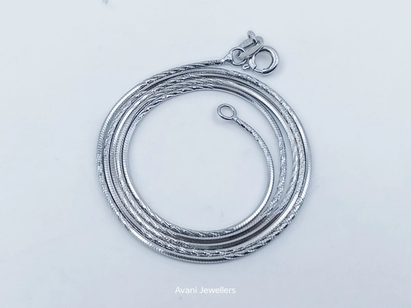 Avani Jewellers Silver Italian Chain - 3.08, 20-Inch
