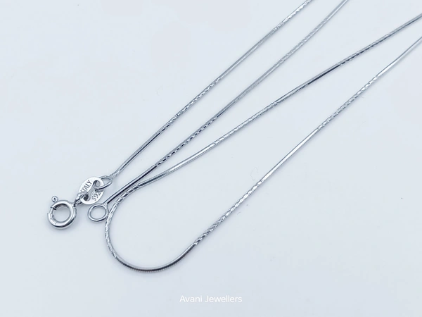 Avani Jewellers Silver Italian Chain - 2.08, 20-Inch