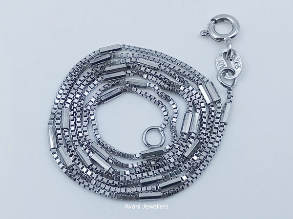 Avani Jewellers Silver Italian Chain - 2.29, 20-Inch