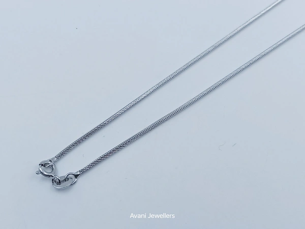Avani Jewellers Silver Italian Chain - 4.82, 20-Inch