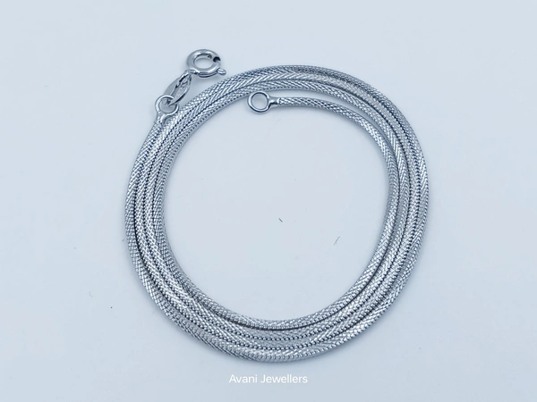 Avani Jewellers Silver Italian Chain - 4.82, 20-Inch