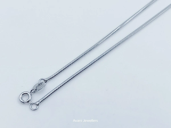 Avani Jewellers Silver Italian Chain - 4.93, 20-Inch
