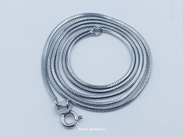 Avani Jewellers Silver Italian Chain - 4.93, 20-Inch