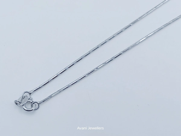 Avani Jewellers Silver Italian Chain - 3.18, 20-Inch