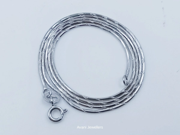 Avani Jewellers Silver Italian Chain - 3.18, 20-Inch