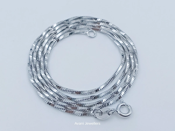 Avani Jewellers Silver Italian Chain - 4.35, 20-Inch