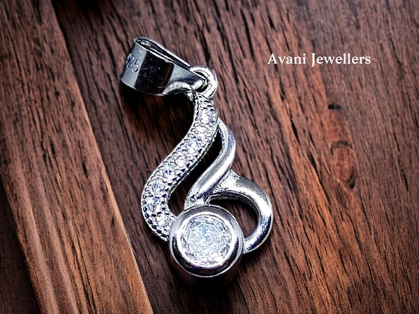 Avani Jewellers Silver Ladies Fancy Pendant - 1.26