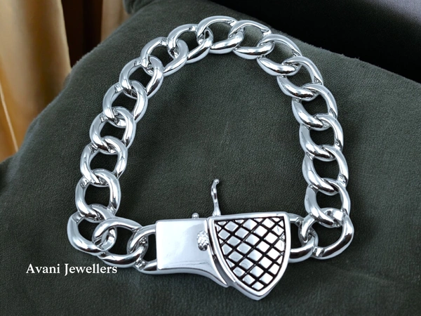 Avani Jewellers Silver Gents Bracelet - 44.16, 9 INCH