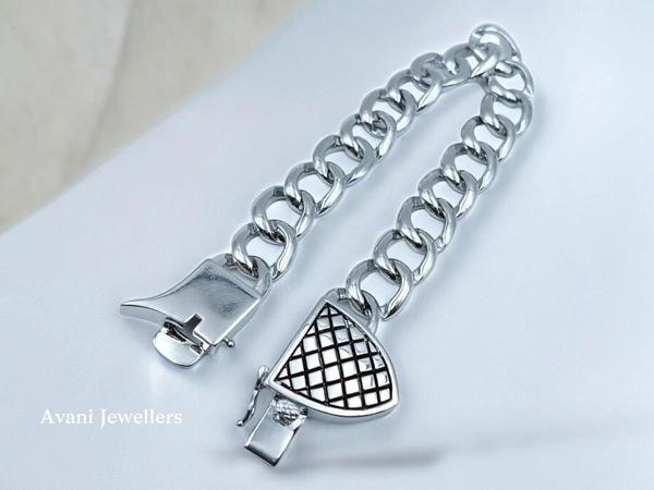 Avani Jewellers Silver Gents Bracelet - 44.16, 9 INCH