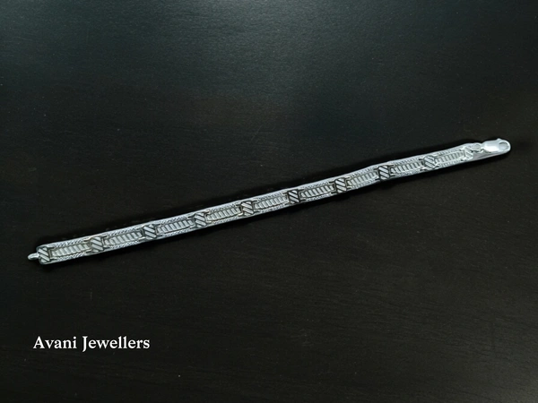 Avani Jewellers Silver Gents Bracelet - 13.78, 8 Inch