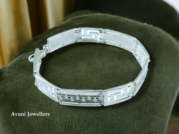 Avani Jewellers Silver Gents Bracelet - 20.4, 8.5 Inch