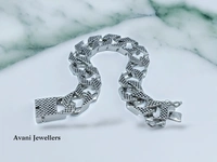 Avani Jewellers Silver Gents Bracelet - 43.2, 8.5 Inch