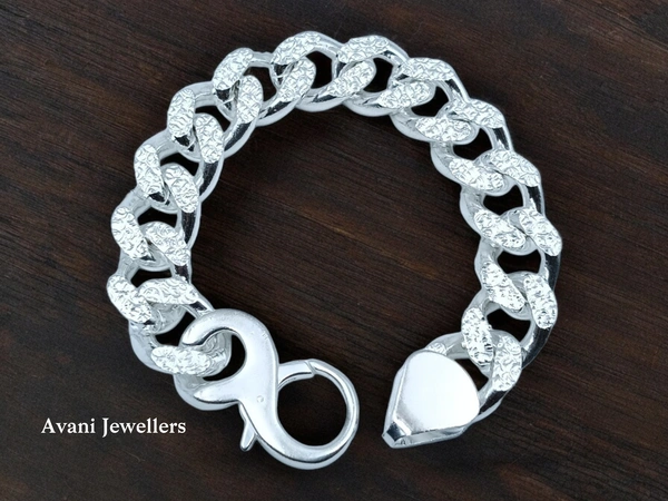 Avani Jewellers Silver Gents Bracelet - 150, 9 Inch