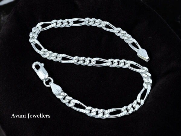 Avani Jewellers Silver Gents Bracelet - 7.17, 8.5 Inch