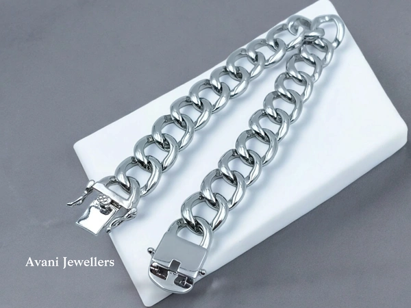Avani Jewellers Silver Gents Bracelet - 39.38, 9 Inch