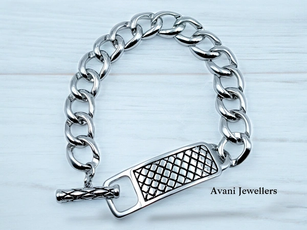Avani Jewellers Silver Gents Bracelet - 40.43, 8.5 Inch