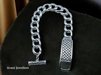 Avani Jewellers Silver Gents Bracelet - 40.43, 8.5 Inch