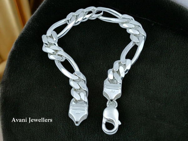 Avani Jewellers Silver Gents Bracelet - 34.77, 8.5 Inch