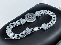 Avani Jewellers Silver Gents Bracelet - 33.08, 8.5 Inch
