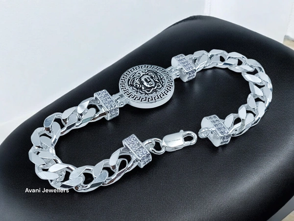 Avani Jewellers Silver Gents Bracelet - 33.08, 8.5 Inch