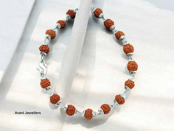 Avani Jewellers Silver Gents Bracelet - 5.12, 8 Inch