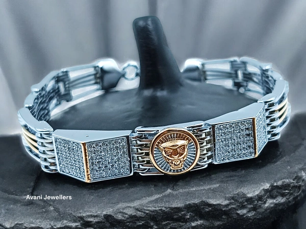 Avani Jewellers Silver Gents Bracelet - 36.45, 9 Inch