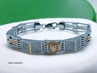 Avani Jewellers Silver Gents Bracelet - 36.45, 9 Inch