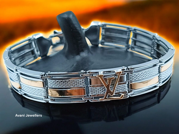 Avani Jewellers Silver Gents Bracelet - 31.11, 8.2 Inch