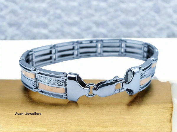 Avani Jewellers Silver Gents Bracelet - 31.11, 8.2 Inch