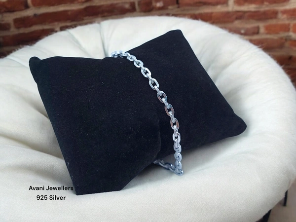 Avani Jewellers Silver Gents Bracelet - 8.19, 8.5 Inch