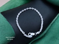 Avani Jewellers Silver Gents Bracelet - 8.19, 8.5 Inch