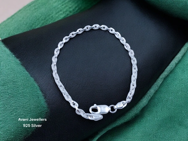Avani Jewellers Silver Gents Bracelet - 8.19, 8.5 Inch