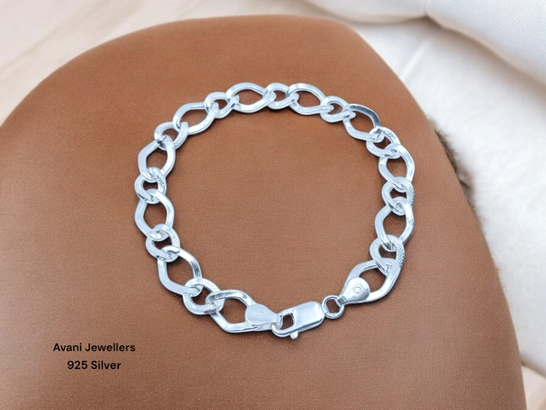 Avani Jewellers Silver Gents Bracelet - 7.15, 8.5 Inch