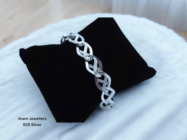 Avani Jewellers Silver Gents Bracelet - 12.72, 8.5 Inch