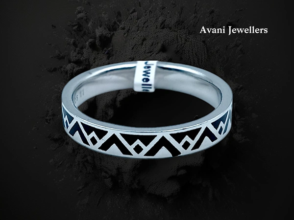 Avani Jewellers Silver Gents Bands - 3.95, 25