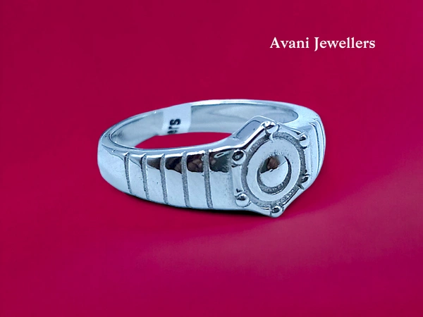 Avani Jewellers Silver Gents Plain Ring - 3.76