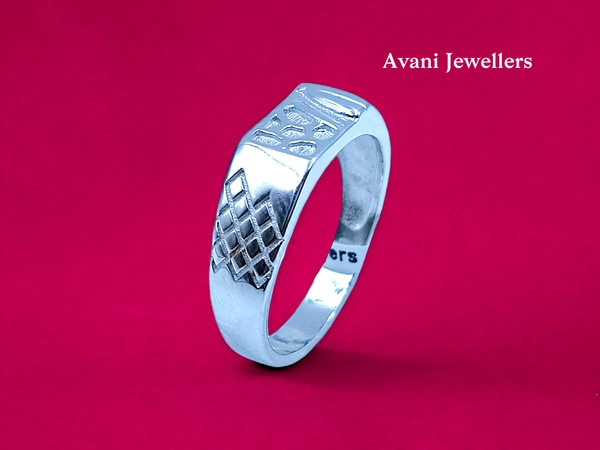 Avani Jewellers Silver Gents Plain Ring - 4.61, 25