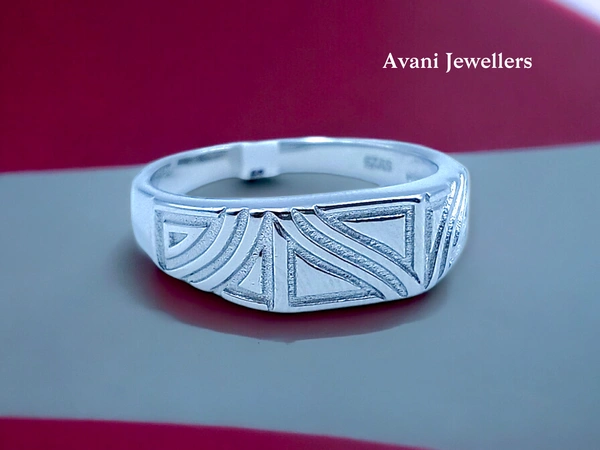 Avani Jewellers Silver Gents Plain Ring - 4.24, 26