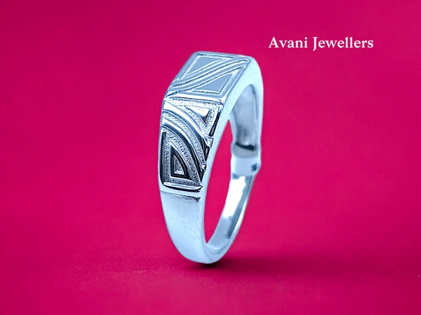 Avani Jewellers Silver Gents Plain Ring - 4.24, 26