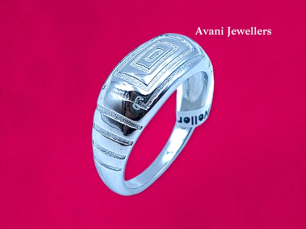 Avani Jewellers Silver Gents Plain Ring - 4.18, 17