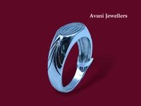 Avani Jewellers Silver Gents Plain Ring - 4.1