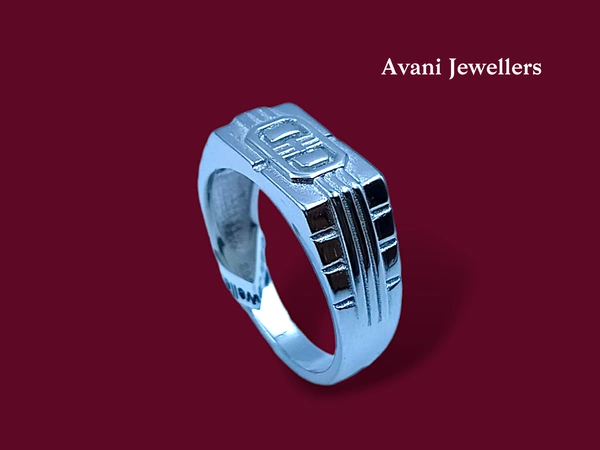 Avani Jewellers Silver Gents Plain Ring - 4.13, 17