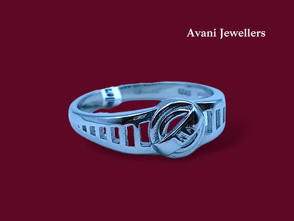 Avani Jewellers Silver Gents Plain Ring - 4.09, 24